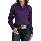 Cinch Women's Purple Stripe Stretch Shirt