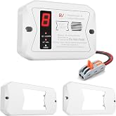RV Dual LP/CO Alarm, RV Carbon Monoxide & Propane Detector, Hardwired-12V DC with 3 Different Brackets for Motorhome Travel T