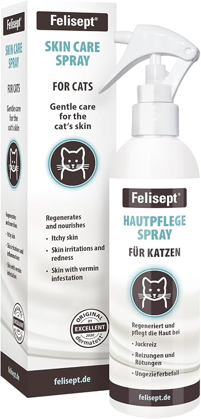 Felisept Skin Care Spray for Cats 250ml Mite Treatment Itch Relief