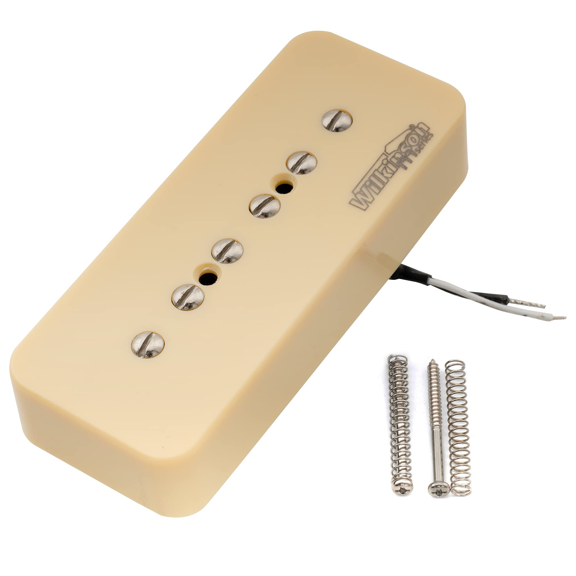 Wilkinson M Series Alnico 5 P90 Soapbar Bridge Pickup for Les Paul/SG Electric Guitar, Cream