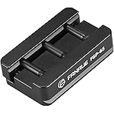 FANAUE FGP-65 Picatinny Arca-Swiss Compatible Rail Plate with Anti-Slip Slot, CNC Machined Aluminum,Tripod Dovetail Adapter Mount