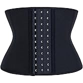 LUXURY-VITA Short Torso Waist Trainer for Women Lower Belly Fat, Workout Fajas Colombianas Waist Cincher Corset