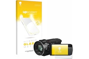 upscreen Matte Screen Protector Glass Film compatible with Panasonic HC-VX3 - Anti-Glare, Anti-Fingerprint, 9H Glass Protecti