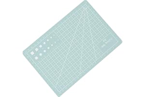 A5 Cutting Mat, Self Healing PVC Grid Cutting Board with Anti Slip Design, for Paper Leather Fabric Craft Cutting Work