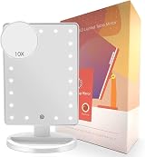 FASCINATE Makeup Vanity Mirror with 21 LED Lights & 10X Magnification view 8