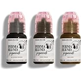Perma Blend Cool Eyebrow Tattoo Ink Mini Set | Vegan Formula Pigment, Professional Tattooing Supplies, Suitable for Microblading
