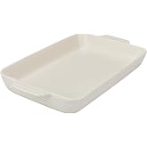 Pyrex 4QT (10" x 15") Rectangular Ceramic Baking Dish, Casserole Dish | Lead and cadmium free, preheated oven safe, casserole &amp; lasagna dish, nonstick
