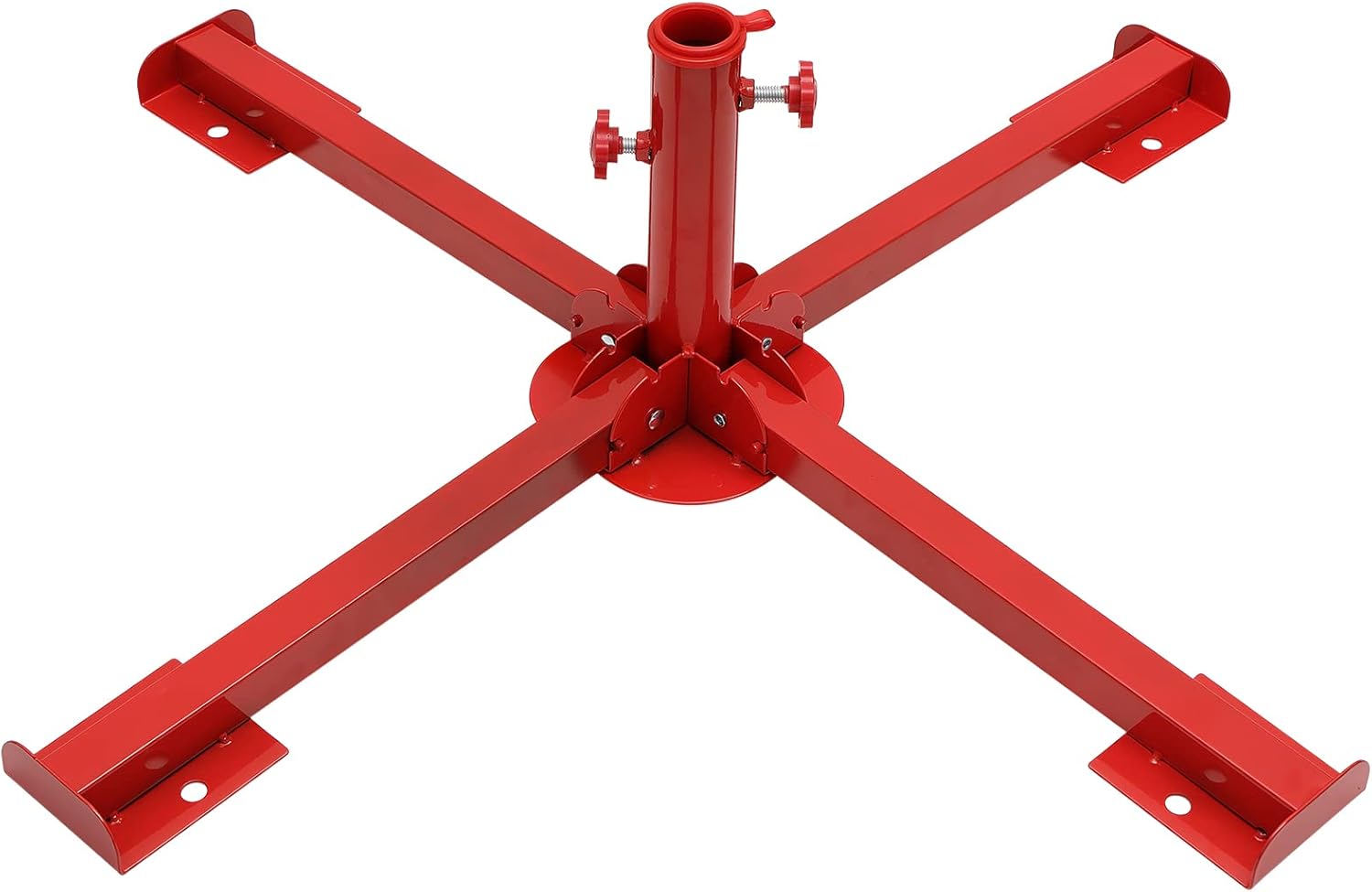 Tree Stands - Christmas Tree Stand, Heavy Duty Red Folding Christmas Tree Bracket，Artificial Christmas Tree for Pine SprucePoplar ((Inner Diameter 1.4inch))