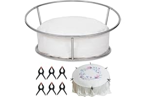SKUMFIDUS Newborn Posing Table with Beanbag(Unfilled) and 6 Clips Newborn Photography Stand Baby Photoshoot Posing Table Round Backdrop Stand Stainless Steel for Travelling Newborn Photographers/Starter