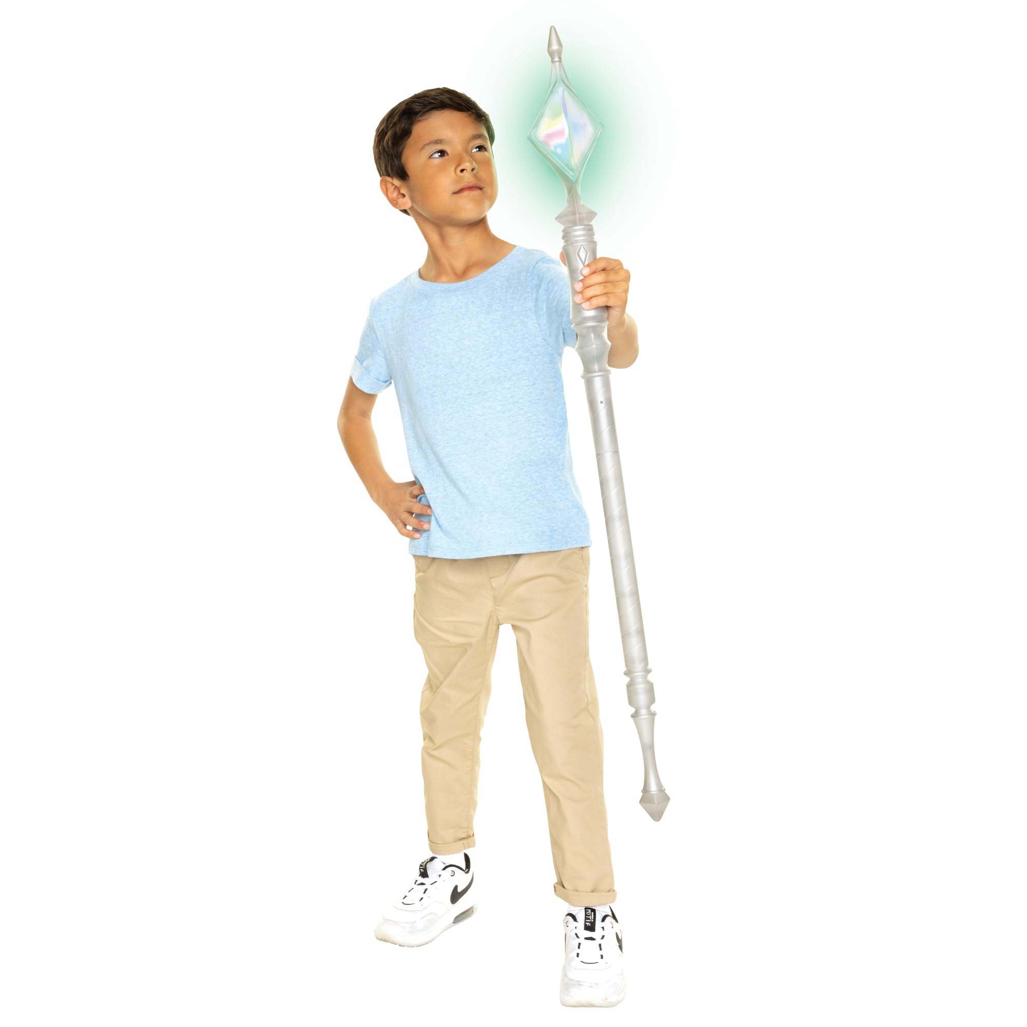 Disney Wish Magnifico’s Magical Mystical 21” / 54 cm Staff Inspired By The Wish Movie. Features Bright Lights and Magical Sounds, Ideal for Role Play. Perfect for Kids Aged 3+ Who Love