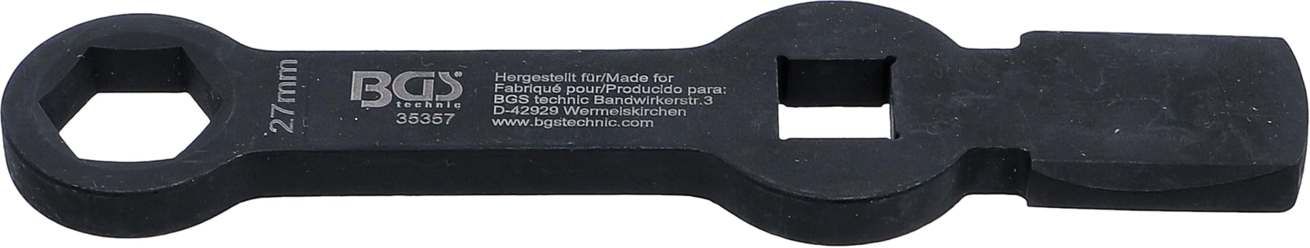 BGS 35357 | Slogging Ring Spanner | Hexagon | with 2 Striking Faces | 27 mm