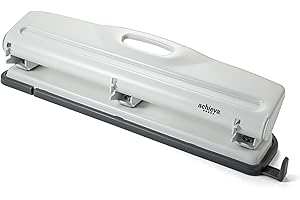 Achieva Economy 3-Hole Punch, 12 Sheet Capacity, White (90143)