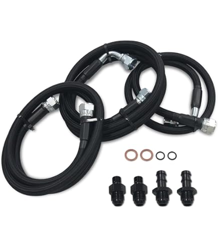 Stainless Steel Transmission Cooler Hose Lines For 1996-1999 Dodge Ram Cummins 47RE – Heavy Duty