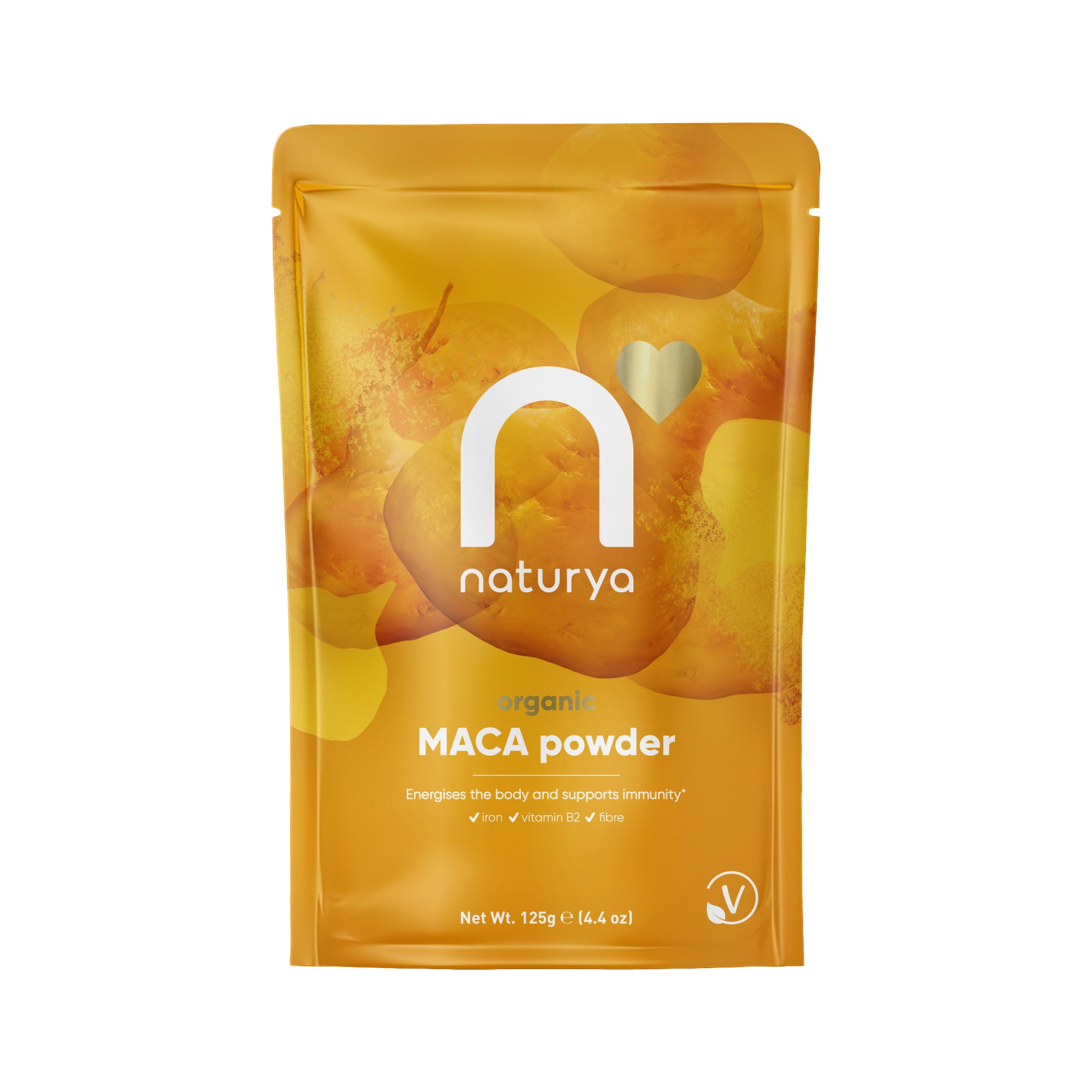 NATURYA Organic Maca Powder 125 g, 1 Pack