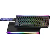 AULA Hero 68 HE Pro - Wired Gaming Keyboard with Hall Effect Magnetic Switch, CNC Aluminum Frame, 8KHz Polling Rate, RGB Box &amp; Backlight, Side Printed Keycaps, 65% 68-key Compact Small Gamer Keyboards