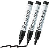 Artline Secure Redaction Marker, Blackout Privacy Pen, 3 Pack | Privacy pen for blacking out names, addresses and personal information on mail, labels, documents and packaging
