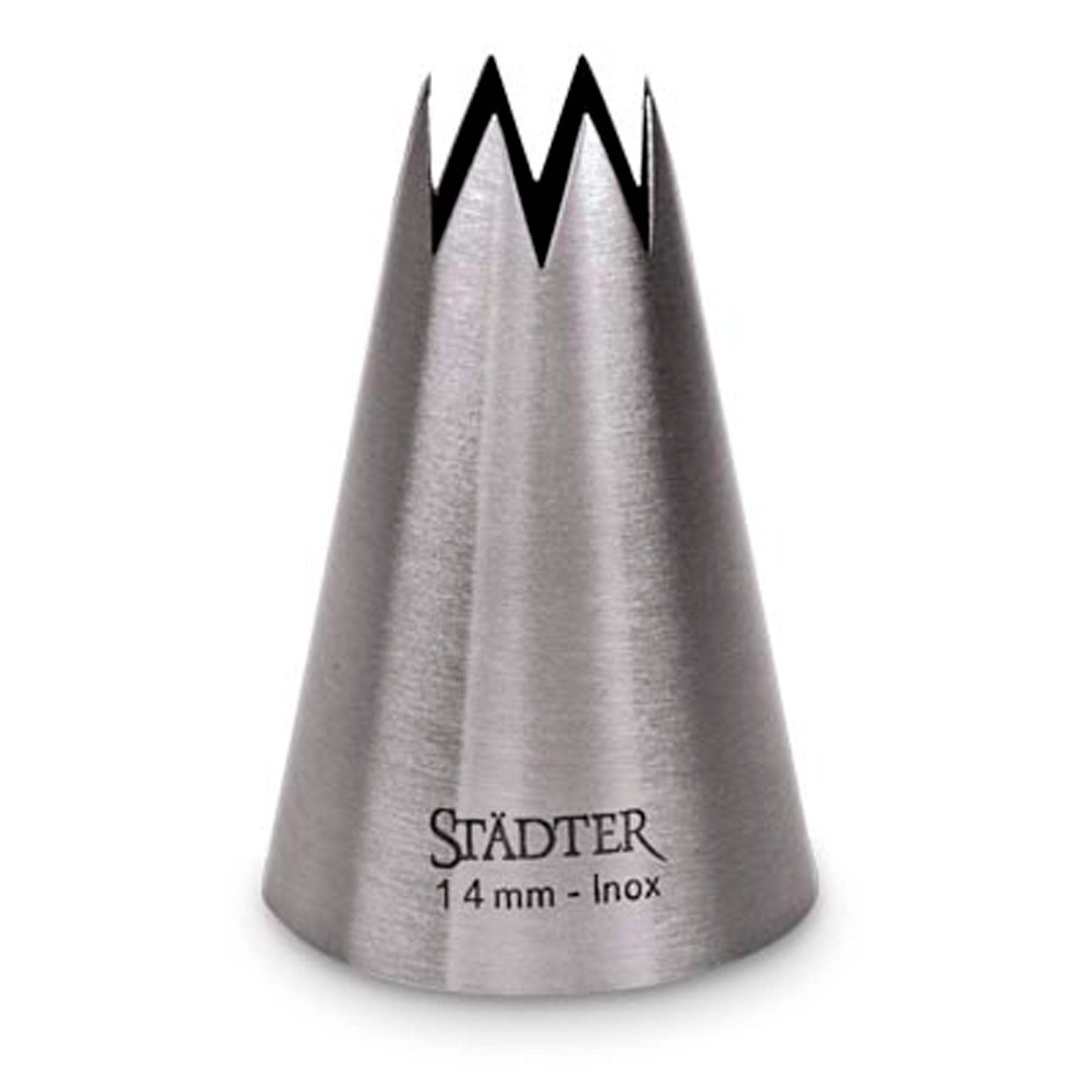 Staedter Big Star Tip, 14 mm, Stainless Steel, Silver