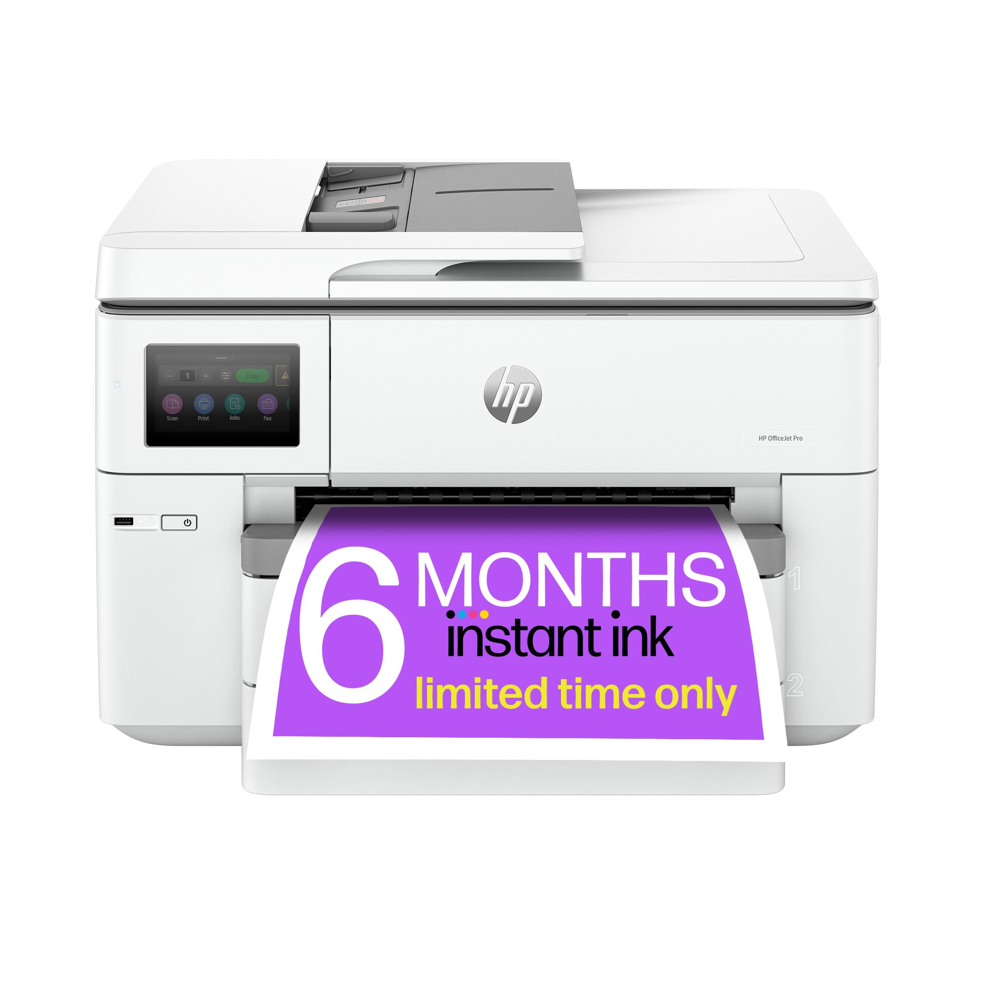 HP OfficeJet Pro 9730e All-in-One Printer | Colour | for Small Office | Wireless | Print, Scan, Copy, ADF | Up To A3 | 2 Tray | 3 Months of free Instant Ink