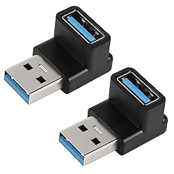QIANRENON 90 Degree USB 3.1 Adapter USB A Male to