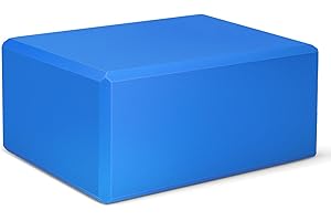 H.J. IMMBIR 1 Pack Large Yoga Block 9x6x4 Inches, Sturdy Yoga Foam Blocks, High Density & Non Slip Surface for Yoga, Pilates & Stretching, Fitness Accessories for Stability & Balance