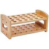 UNICRAFTALE Wooden Test Tube Rack 24-Holes Bamboo