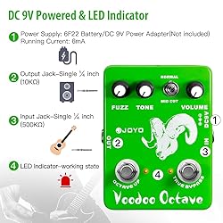 JOYO Octave Fuzz Pedal Germanium Fuzz 60's Rock