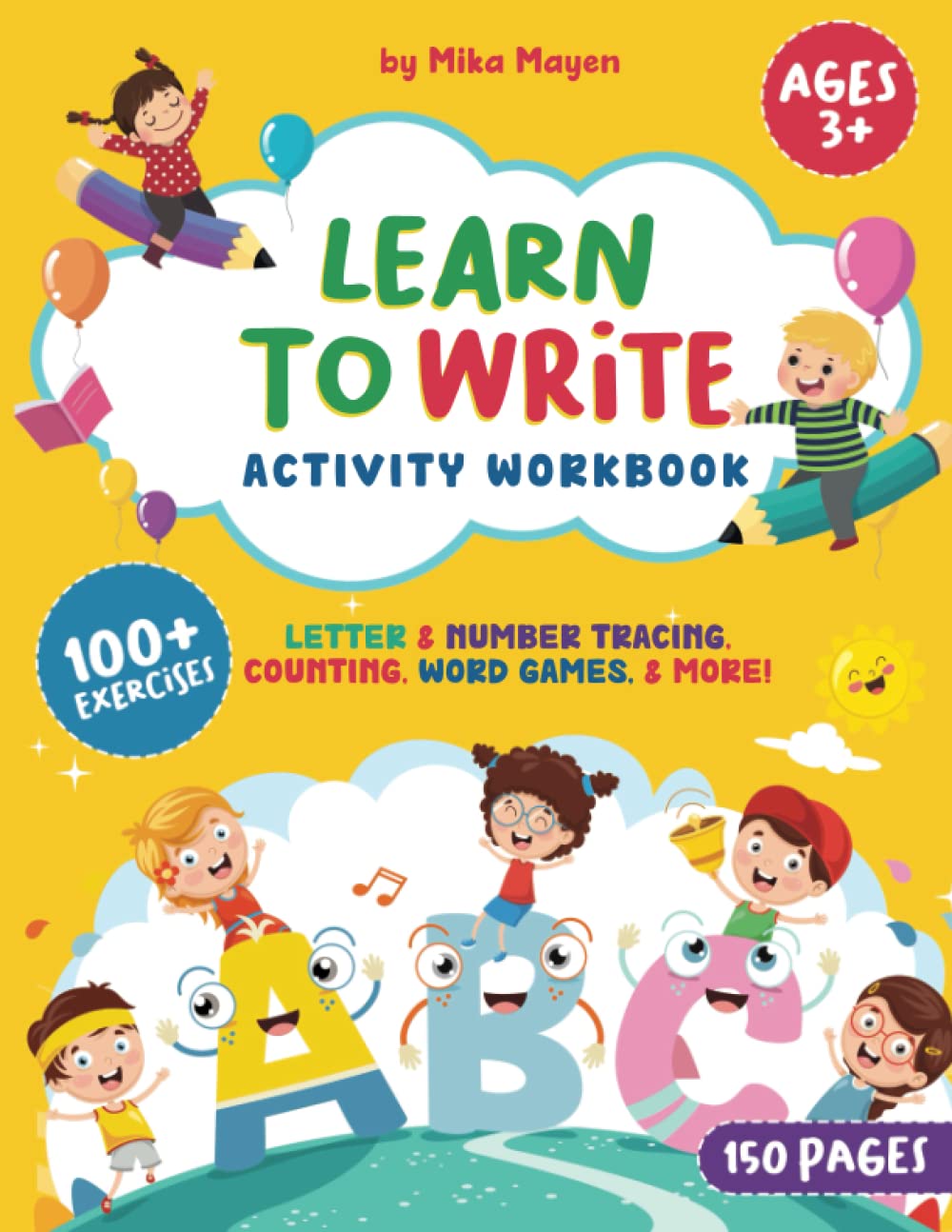 Mua Learn to Write Activity Workbook: Letter and Number Tracing ...