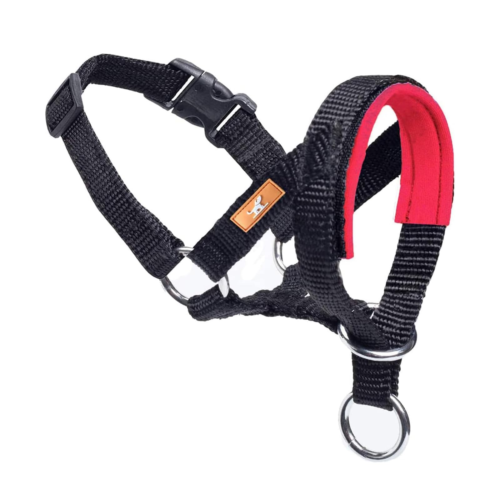 Photo 1 of Dog Head Collar with Soft Fabric, Dog Head Harness to Stop Pulling with Adjustable Loop(S,Red)