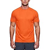 Zengjo Athletic T Shirts for Men,Quick Dry Gym Workout Running Sport Moisture Wicking Short-Sleeve Crewneck Tee