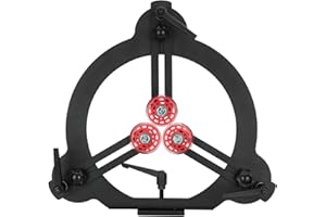 HARSIRE Wood Lathe Steady Rest for 12-inch Oscillating Medium Lathe,3-Point Adjustable Wood Lathe Stabilizer,Steady Rest for Woodturning, Provides Stable Support and Balance for Wood