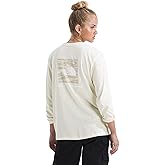 The North Face Womens Evolution Box NSE Fill Light Long-Sleeve Tee | Regular Fit Cotton Shirt with Logo Graphic