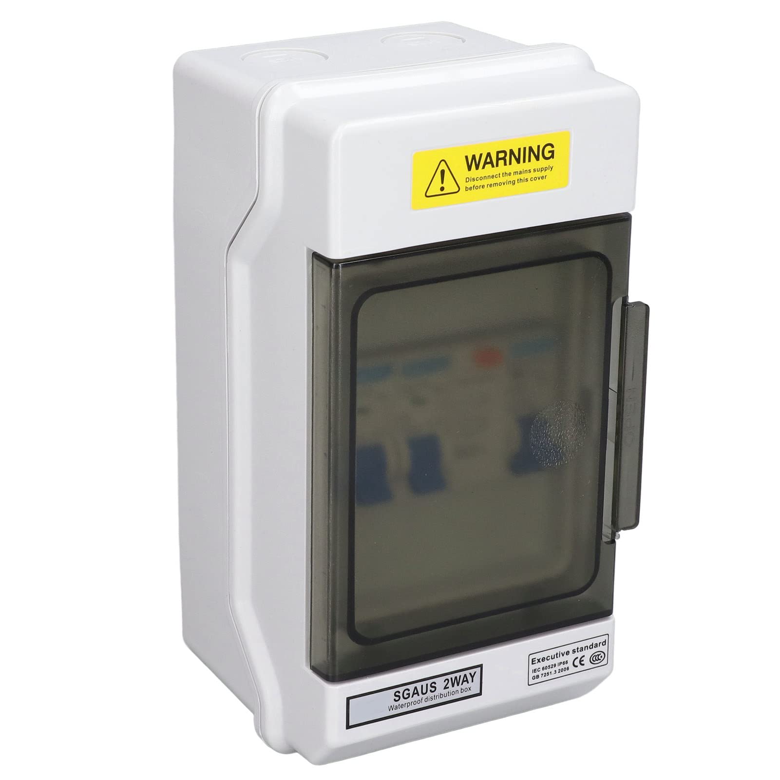 2 Way Circuit Breaker, Easy Installation Consumer Unit Circuits Breakers Panel IP66 for Workshops