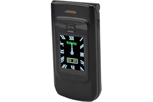 Senior Flip Cell Phone, Dual Card Dual Standby Elderly Cell Phone 2G with 4800mAh Battery for Call (Black)