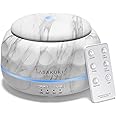 ASAKUKI Essential Oil Diffuser, 300ML Aromatherapy Humidifier with 7-Color Light, Small Home Diffuser for Relaxation-Marble