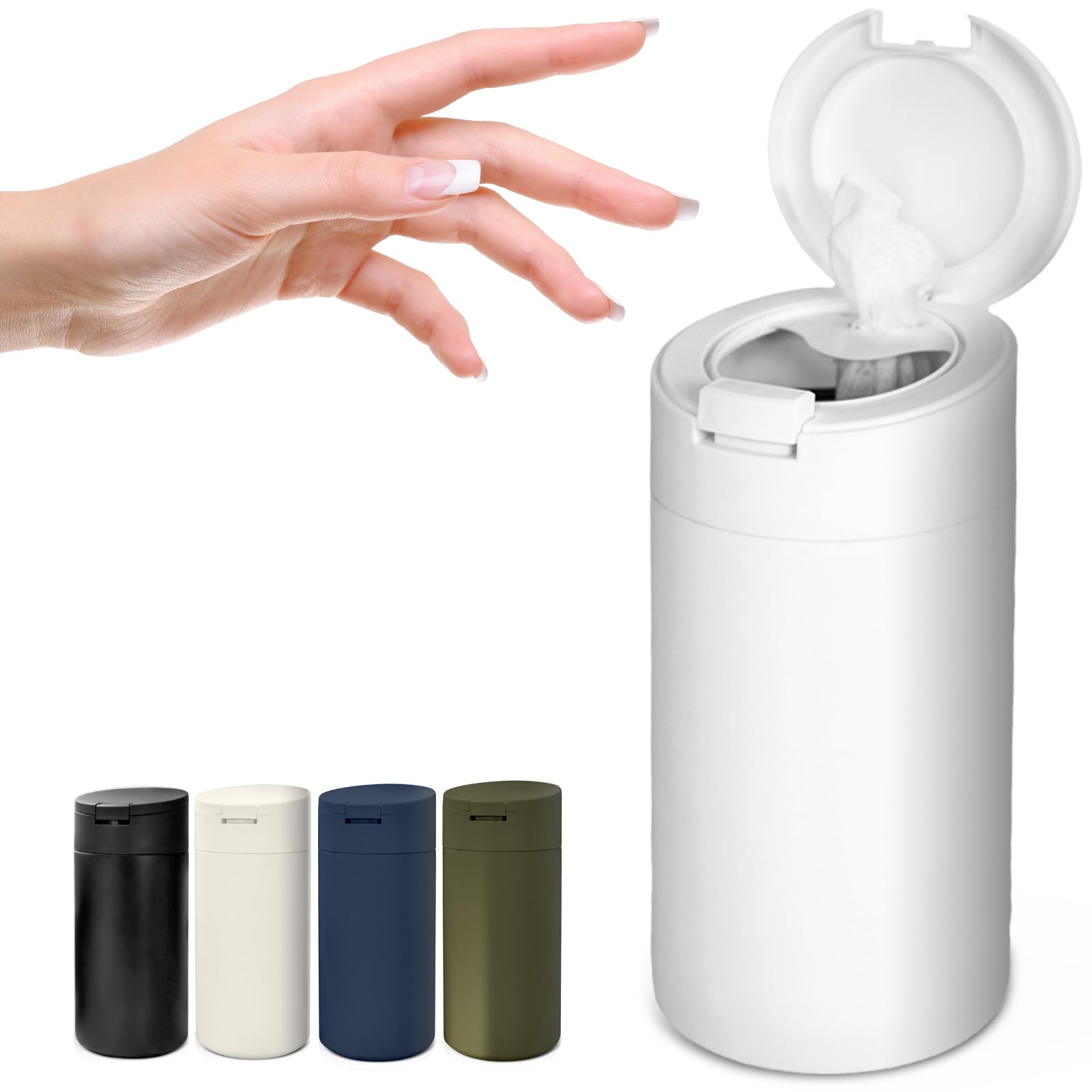 Photo 1 of Extra Large Refillable Disinfecting Wet Wipes Dispenser (White) | Fits Clorox, Lysol, Bleach, Sanitizing Wipes | Durable Reusable Wipes Holder for Kitchen, Bathroom, Office | Gosnold Home & Garden