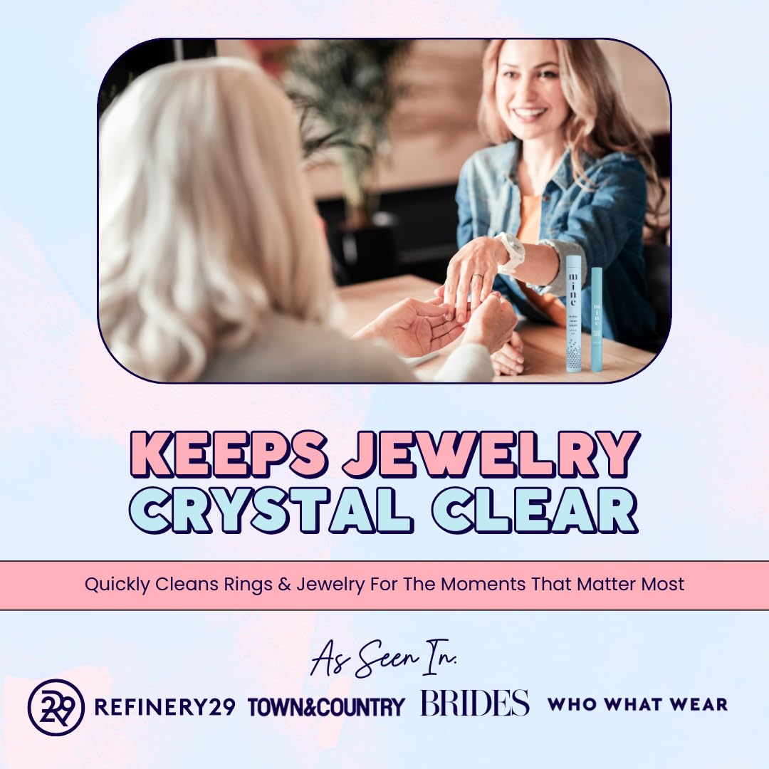 On-The-Go Ring and Jewelry Cleaning Pen - Crystal Clear Carats - Natural and Premium Shine Solution - Portable Travel Size Diamond and Gemstone Cleaner