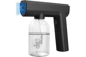 Atomizer Sprayer with Blue Light, Handheld 300ml Disinfecting Fogger, Portable Fogger Machine, Rechargeable Electrostatic Spr