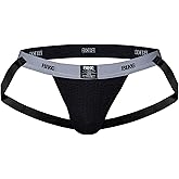 Bike Swimmer Jockstrap – White Low-Rise Athletic Support Underwear for Men | 1″ Waistband | 4-Way Stretch Mesh Pouch