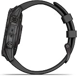 Garmin fenix 7 Sapphire Solar GPS Adventure Smartwatch Black DLC Titanium view 5