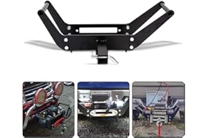 RUGCEL WINCH 10x 4 1/2 Cradle Winch Mount Mounting Plate 8000-13,000 Lb Capacity Winch Mounting Hitch Receiver Recovery Winch