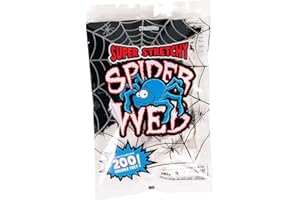 KANGAROO Halloween Decorations Outdoor - Indoor Spider Web, Spooky 200 sq. ft. Cobweb Halloween Patio Party Spider Webs, Spider Web Decoration, Spider Webs Halloween Decorations, Spider Webs & Fake Spiders