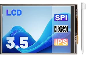 LUIRSAY 3.5" TFT LCD Touch Screen SPI Display 480x320 with Touch Pen – Compatible with RPi B, B+, 2B, 3B, 3B+,4B, 5