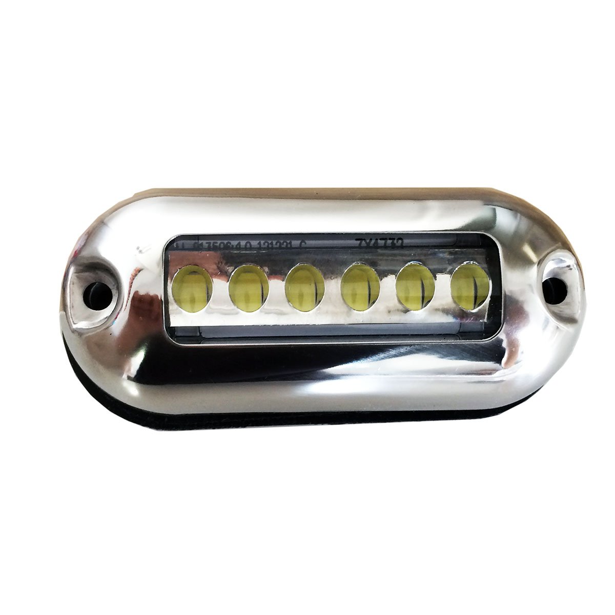 LIGHTEU, 2.5W LED underwater blue light, for boats Marine Yachtfish stainless12V, 2,5W, IP68 blue light
