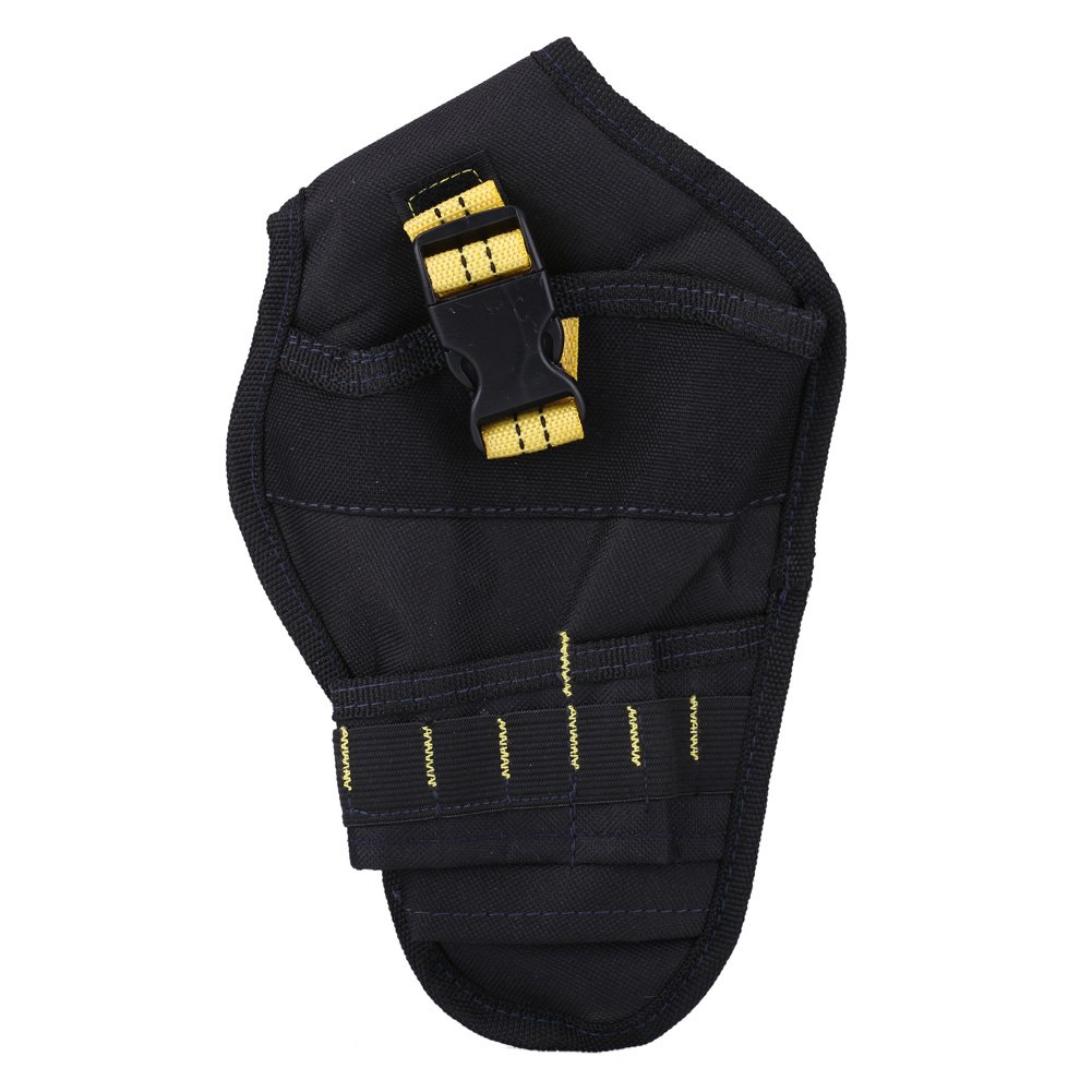 Oxford Storage Bag Pocket Holster Tool Belt Pouch Portable Electric Drill Holder (Yellow Braid)