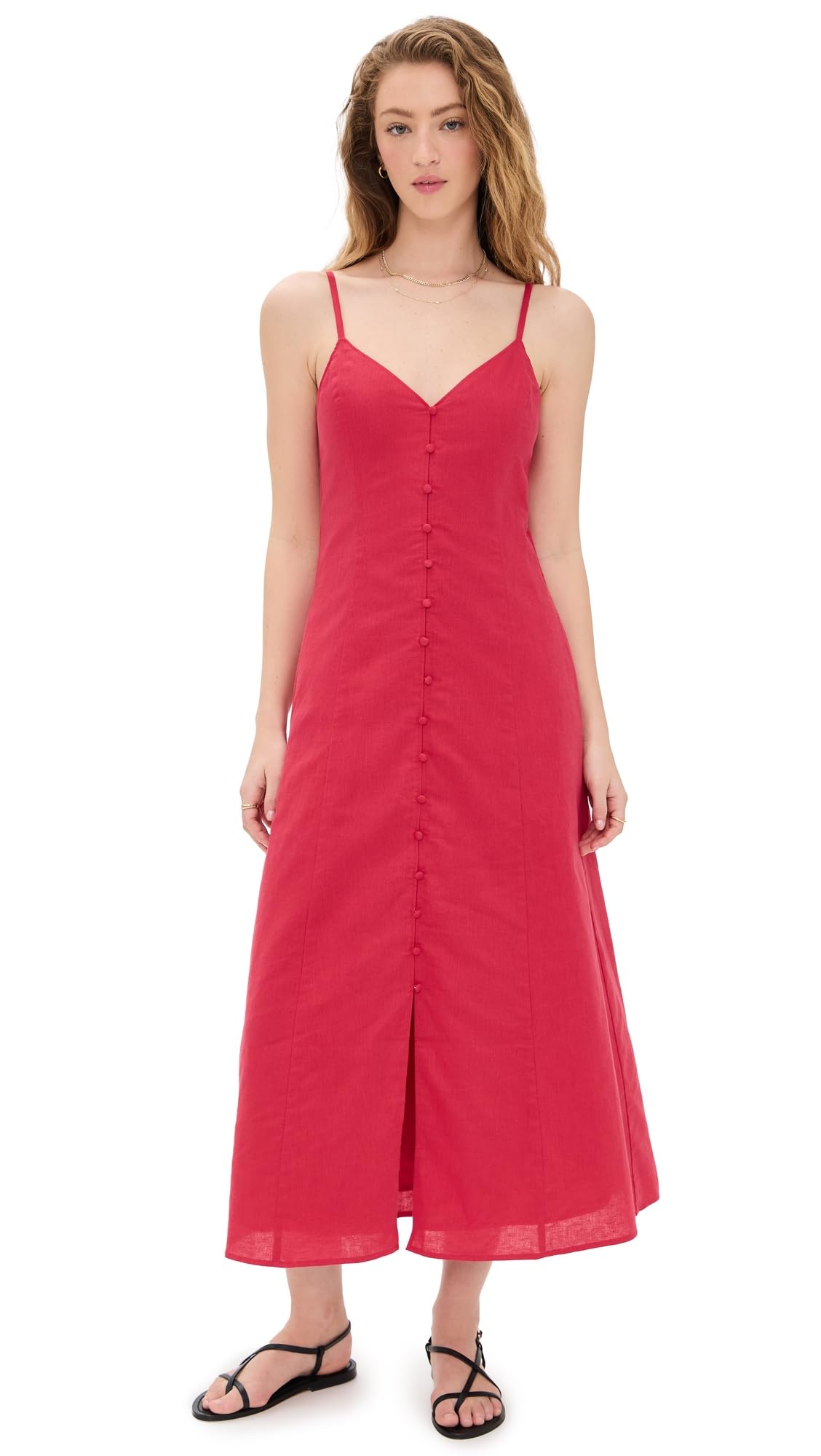 Photo 1 of PAIGE Women's Modena Dress, Petunia, Red, 2