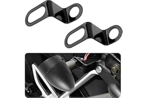 2PCS Z-Shaped Rear Turn Signals Bracket,Motorcycle Turn Signals Holder with 12 mm Hole Fixes and Supports the Turn Signals,Re