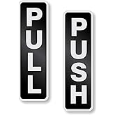 SmartSign Push/Pull Door Sign Kit, 1.5" x 5", Anodized Aluminum, Embedded Print, Permanent Adhesive Backing with Paper Liner, Scratch-Proof, Black/Silver, Rounded Corners, USA-Made
