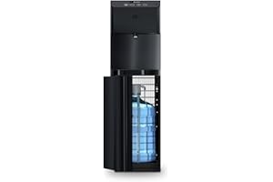 Brio Moderna Touchless Bottom Load Water Cooler Dispenser - Self-Cleaning, Motion Sensor, Tri Temp Dispense, Child Safety Lock, Holds 3 or 5 Gallon Bottles, Digital Display and LED Light