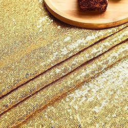 SquarePie Sequin Backdrop 6FT x 8FT Gold Background