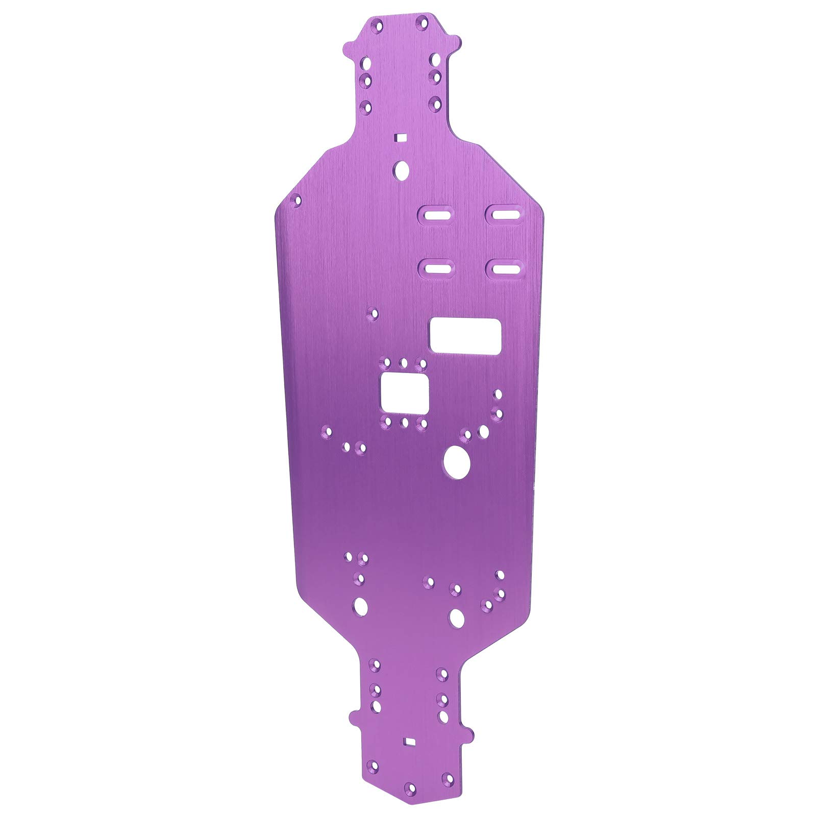 VGEBY Aluminum Alloy Chassis Bottom Plate Replacement Upgrade Parts Compatible for HSP 94122 1/10 RC Car (Purple) Model Car Accessories Model Toy